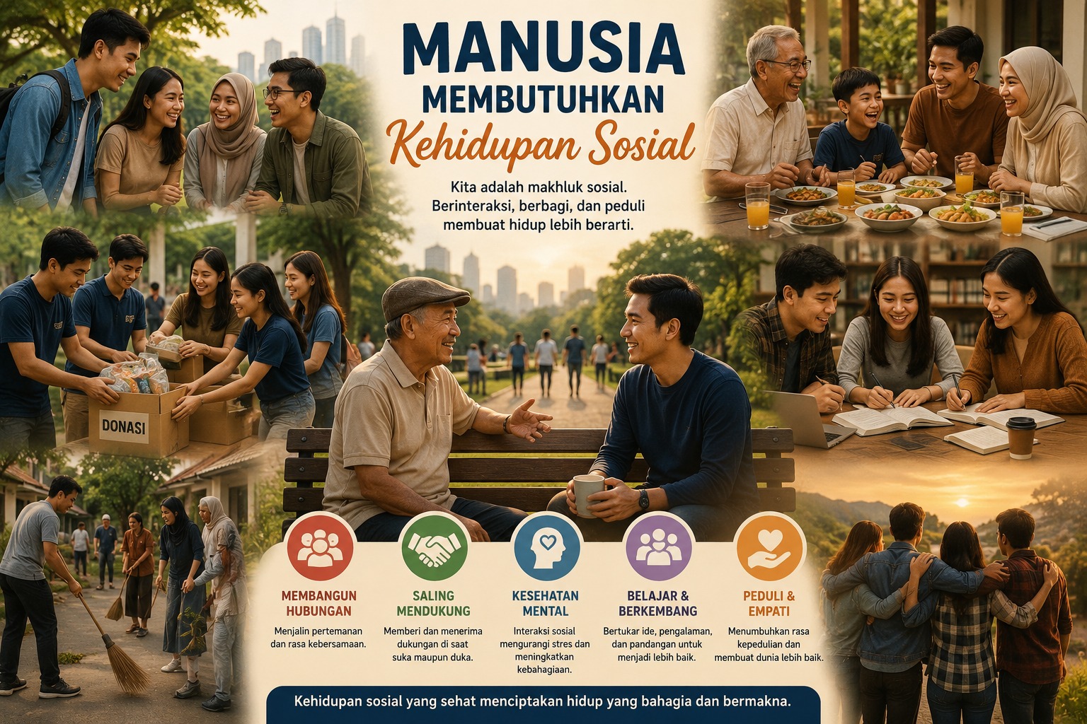 Manusia Membutuhkan Kehidupan Sosial