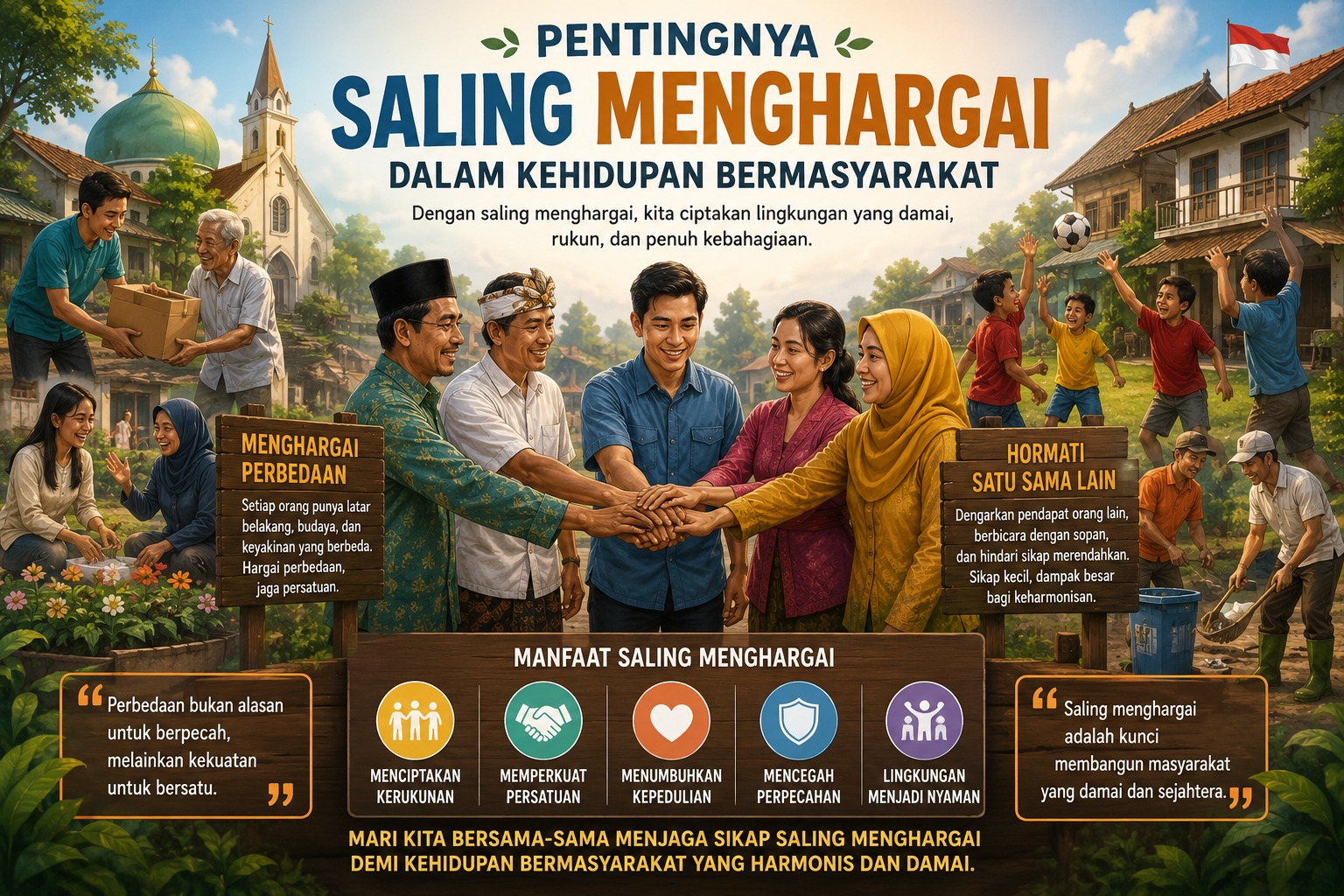 Saling Menghargai dalam Kehidupan Bermasyarakat